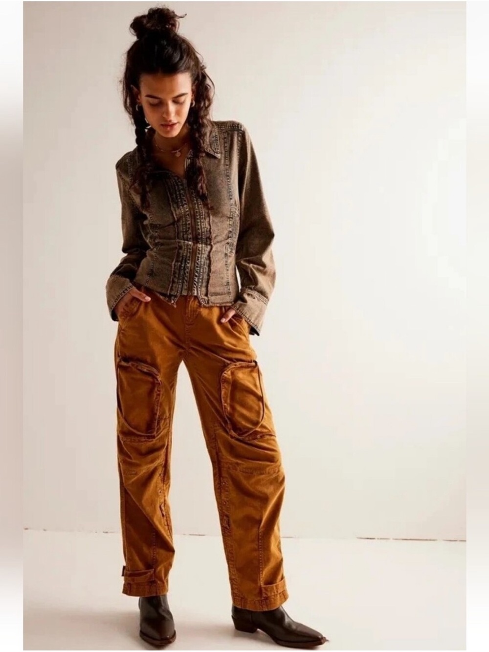 We The Free Can't Compare Slouch Pants Size Large